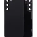 Back Cover Glass With Camera Lens For Samsung Galaxy S23 Plus 5G (No Logo) (Aftermarket Plus) (Phantom Black)