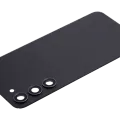 Back Cover Glass With Camera Lens For Samsung Galaxy S23 Plus 5G (No Logo) (Aftermarket Plus) (Phantom Black)