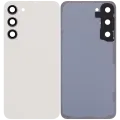 Back Cover Glass With Camera Lens For Samsung Galaxy S23 Plus 5G (No Logo) (Aftermarket Plus) (Cream)