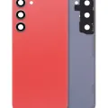 Back Cover Glass With Camera Lens For Samsung Galaxy S23 Plus 5G (No Logo) (Aftermarket Plus) (Orange)