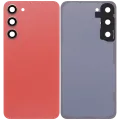 Back Cover Glass With Camera Lens For Samsung Galaxy S23 Plus 5G (No Logo) (Aftermarket Plus) (Orange)