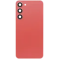 Back Cover Glass With Camera Lens For Samsung Galaxy S23 Plus 5G (No Logo) (Aftermarket Plus) (Orange)