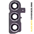 Back Camera Lens With Cover Bezel Ring For Samsung Galaxy S23 5G / S23 Plus 5G (Lavender)
