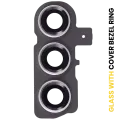 Back Camera Lens With Cover Bezel Ring For Samsung Galaxy S23 5G / S23 Plus 5G (Lime)