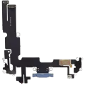 Charging Port Flex Cable For iPhone 14 Plus (Aftermarket Plus) (Blue)