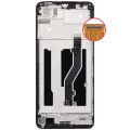 LCD Assembly With Frame For ZTE Blade A72 4G (A7040) (Refurbished) (Space Gray)