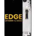 OLED Assembly With Frame For Motorola Moto Edge (XT2205-1 / 2022) (Refurbished) (Gray)