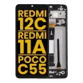 LCD Assembly With Frame For Xiaomi Redmi 12C / Redmi 11A / Poco C55 (Refurbished) (All Colors)