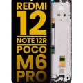 LCD Assembly With Frame Compatible For Xiaomi Redmi 12 4G / Redmi 12 5G /Redmi Note 12R / Poco M6 Pro (Refurbished) (All Colors)
