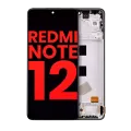 Дисплейний модуль (OLED) з рамкою для Xiaomi Redmi Note 12 4G (Aftermarket Plus) (Усі кольори)