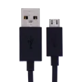 Motorola Micro USB to USB-A Charging Cable (OEM Brand New, Bulk Packaging) (Black)