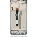 LCD Assembly With Frame For Motorola Moto G Power (XT2117 / 2021) (Genuine OEM) (Polar Silver)