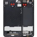 Mid-Frame Housing For Motorola Moto Z3 Play (XT1929 / 2018) (Genuine OEM) (Black)