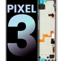 OLED Assembly With Frame For Google Pixel 3 (Genuine OEM) (Clearly White)
