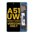OLED Assembly With Frame For Samsung Galaxy A51 5G UW (A516V / 2020) (Verizon 5G UW Frame Only) (Refurbished) (Prism Bricks Blue)
