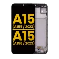 Дисплейний модуль (OLED) з рамкою для Samsung Galaxy A15 4G (A155 / 2023) / A15 5G (A156 / 2023) (Refurbished) (всі кольори)