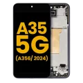 OLED Assembly With Frame For Samsung Galaxy A35 5G (A356 / 2024) (Refurbished) (Navy)