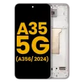 OLED Assembly With Frame For Samsung Galaxy A35 5G (A356 / 2024) (Refurbished) (Lilac)