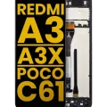 LCD Assembly With Frame For Xiaomi Redmi A3 / A3x / Poco C61 (Refurbished) (All Colors)