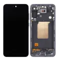 OLED Assembly With Frame For Samsung Galaxy A55 (A556 / 2024) (Refurbished) (Navy)