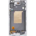 OLED Assembly With Frame For Samsung Galaxy A55 (A556 / 2024) (Refurbished) (Iceblue)