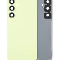 Back Cover Glass With Camera Lens For Samsung Galaxy A55 5G (A556 / 2024) (No Logo) (Aftermarket Plus) (Lemon)