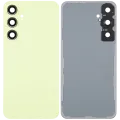 Back Cover Glass With Camera Lens For Samsung Galaxy A55 5G (A556 / 2024) (No Logo) (Aftermarket Plus) (Lemon)