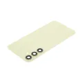 Back Cover Glass With Camera Lens For Samsung Galaxy A55 5G (A556 / 2024) (No Logo) (Aftermarket Plus) (Lemon)