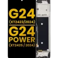 Дисплейний модуль (LCD) з рамкою для Motorola Moto G24 (XT2423 / 2024) / G24 Power (XT2425-1 / 2024) (Refurbished) (Всі кольори)