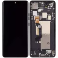 OLED Assembly With Frame For Motorola Moto Edge 50 Pro (XT2403 / 2024) (Refurbished) (Black Beauty)