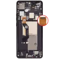 OLED Assembly With Frame For Motorola Moto Edge 50 Pro (XT2403 / 2024) (Refurbished) (Black Beauty)