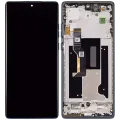 OLED Assembly With Frame For Motorola Moto Edge 50 Fusion 5G (XT2429 / 2024) (Refurbished) (Forest Blue)