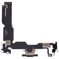 Charging Port Flex Cable For iPhone 15 Plus (Aftermarket Plus) (Black)