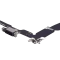 Charging Port Flex Cable For iPhone 15 Plus (Aftermarket Plus) (Black)