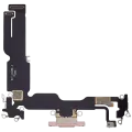 Charging Port Flex Cable For iPhone 15 Plus (Aftermarket Plus) (Pink)