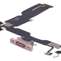 Charging Port Flex Cable For iPhone 15 Plus (Aftermarket Plus) (Pink)