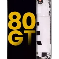 OLED Assembly With Frame For Honor 80 GT (Refurbished) (Black)