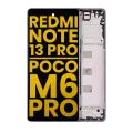 OLED Assembly With Frame For Xiaomi Redmi Note 13 Pro 4G / Poco M6 Pro 4G (Refurbished) (Purple)