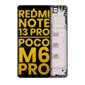 OLED Assembly With Frame For Xiaomi Redmi Note 13 Pro 4G / Xiaomi Poco M6 Pro 4G (Refurbished) (Forest Green)