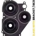 Back Camera Lens With Bracket / Bezel For Xiaomi Redmi Note 12R (Black)