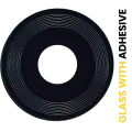 Back Camera (Wide / Ultra Wide) Lens (Glass Only) With Adhesive For Xiaomi Redmi Note 12R