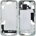 Mid-Frame Housing W/ Small Parts For iPhone 15 (EU / Global Version) (Used OEM Pull: Grade A) (Green)