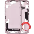 Mid-Frame Housing W/ Small Parts For iPhone 15 (EU / Global Version) (Used OEM Pull: Grade A) (Pink)
