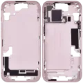 Mid-Frame Housing W/ Small Parts For iPhone 15 (EU / Global Version) (Used OEM Pull: Grade A) (Pink)