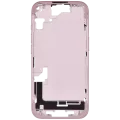 Mid-Frame Housing W/ Small Parts For iPhone 15 (EU / Global Version) (Used OEM Pull: Grade A) (Pink)