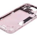 Mid-Frame Housing W/ Small Parts For iPhone 15 (EU / Global Version) (Used OEM Pull: Grade A) (Pink)