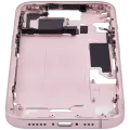 Mid-Frame Housing W/ Small Parts For iPhone 15 (EU / Global Version) (Used OEM Pull: Grade A) (Pink)