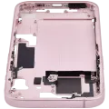 Mid-Frame Housing W/ Small Parts For iPhone 15 (EU / Global Version) (Used OEM Pull: Grade A) (Pink)