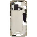 Mid-Frame Housing W/ Small Parts For iPhone 15 (EU / Global Version) (Used OEM Pull: Grade A) (Yellow)
