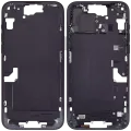 Mid-Frame Housing W/ Small Parts For iPhone 15 Plus (EU / Global Version) (Used OEM Pull: Grade A) (Black)